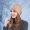Women's Autumn and Winter New Knitted Pile Cap Warm Ear Protection Windproof Casual Commuting Cap