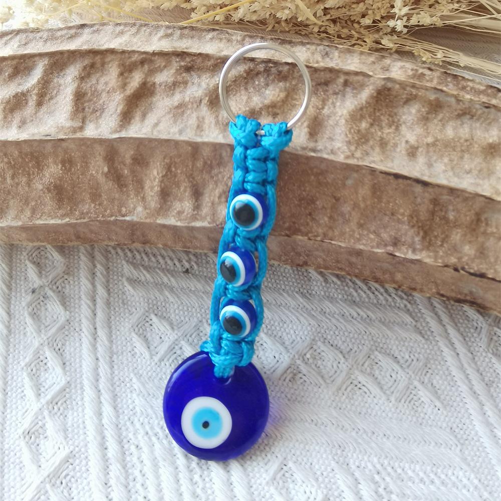 Брелок-амулет от сглаза - Турецкий синий глаз, подвеска для украшения сумки и автомобиля