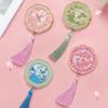 Handheld Chinese-style Pocket Mirror Emboss Makeup Mirror Vintage Cosmetic Mirror  Makeup