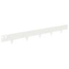 Lawn Edging 10 pcs 100 x 12 cm Steel White