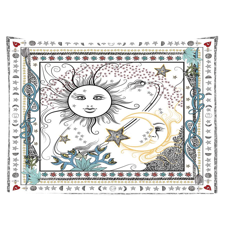 Celestial Sun and Moon Tapestry: Bohemian Wall Art for a Mystical, Unique, Enchanting, and Magical Decor Statement