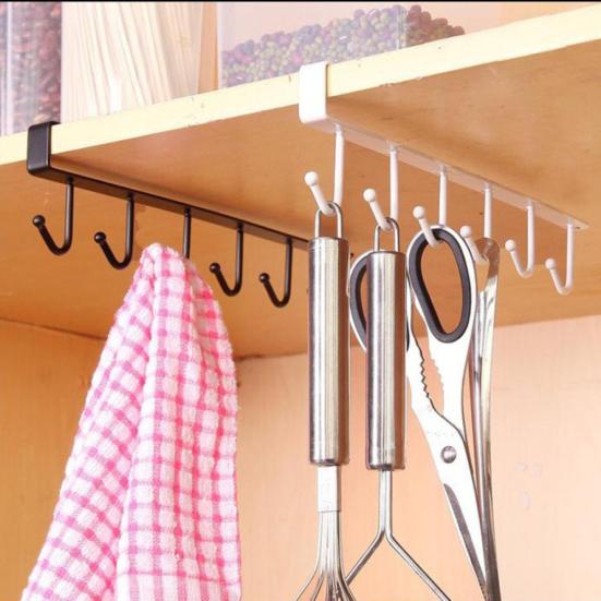 Kitchen Storage Rack Cupboard Hanging Hook Hanger Chest Organizer Mug Holder