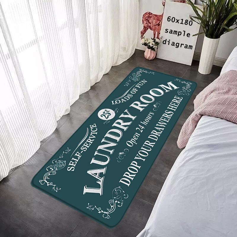 Door Mats Interior Foot Rug Welcome Laundry Letter Floor Mat for Entryway Soft Hallway Carpet Kitchen Rugs Fluffy Home Decor