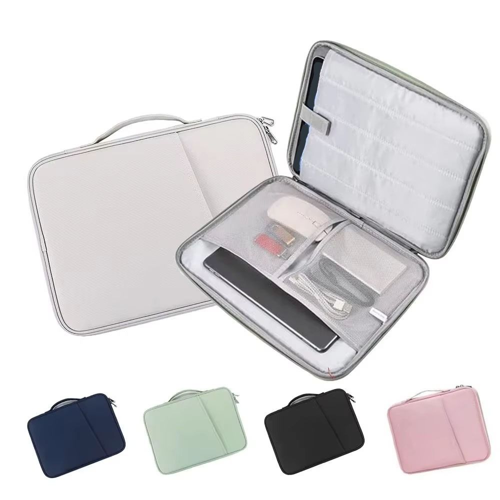 Сумка для ноутбука с ручкой, легкая, водонепроницаемая, для компьютера, ноутбука, планшета (11 дюймов), с двойной молнией, защитный чехол.