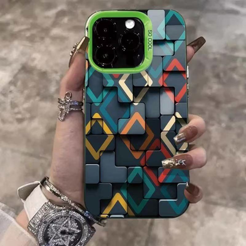 Новый матовый цветной серебристый подходит для чехла мобильного телефона iphone16 Apple 15promax/1413pro12 импорт/экспорт