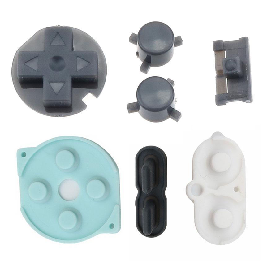 JCD For Nintend Gameboy Pocket Rubber Conductive Buttons A B D Pads Power On Off Buttons Keypads For GBP