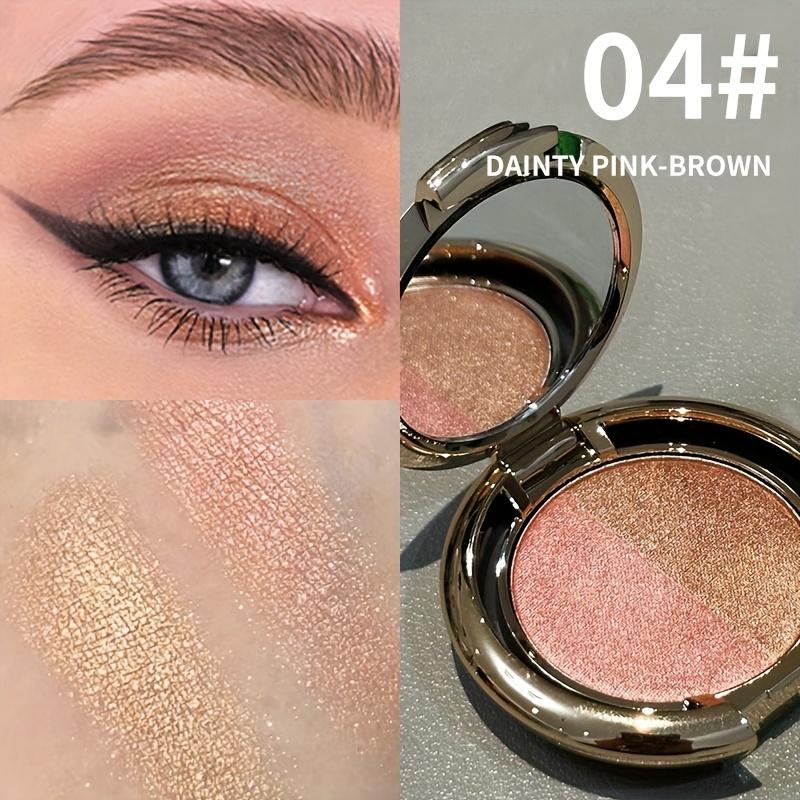 Двухцветные тени для век с шиммером и дымчато-коричневые/сине-черные, многоцветная палетка теней для век - формула для влажного/сухого нанесения, стойкие водостойкие и потостойкие тени для век