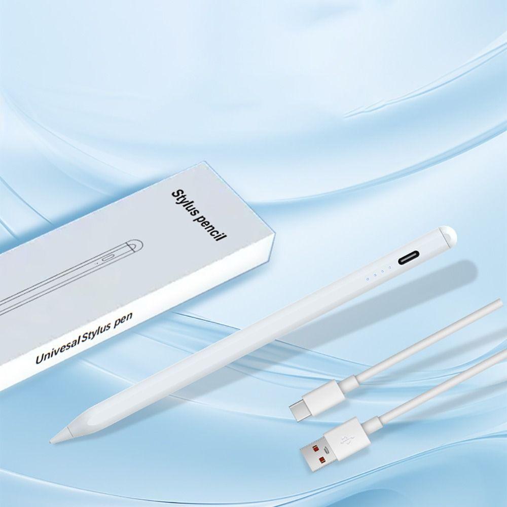 Rechargeable Universal Stylus Pen Battery Indicator Screen Pencil for Android/iOS