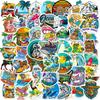 50 Non-Infringement Beach Surfing Outdoor Stickers Summer Beach Graffiti Cartoon Stickers