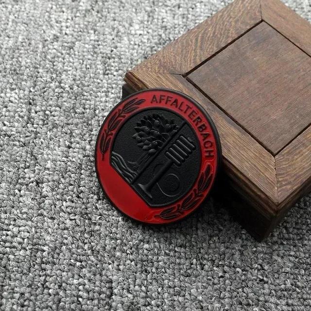 C200 E200 For Mercedes Benz Auto Door Windows Badge For AMG Hood Sticker 65mm AFFALTERBACH AMG Emblem Sticker for Mercedes Benz