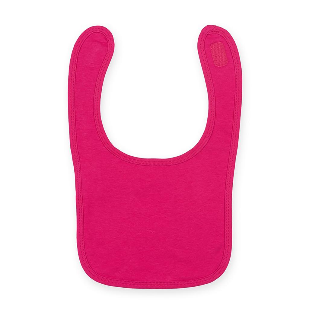 Larkwood Baby Unisex Plain & Contrast Bib (Pack of 2)