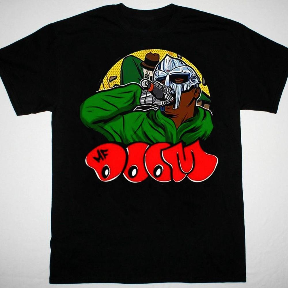 Горячая новая футболка с принтом MF DOOM, короткий рукав, унисекс, все размеры NP63.16 Унисекс Футболка