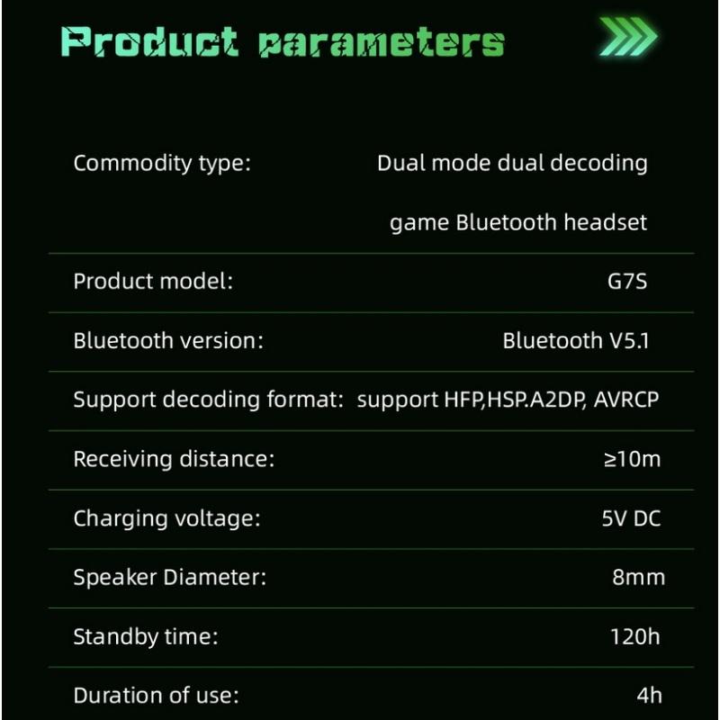 Беспроводная Bluetooth-совместимая гарнитура 5.1, наушники G7s Game Tws Real, радиоконкурс с низкой задержкой