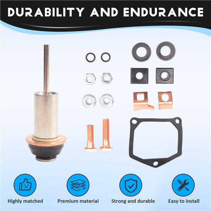 VC-Innovative-Universal Motor Starter Solenoid Repair Rebuild Kit Plunger Contacts Set For Toyota Subaru Honda