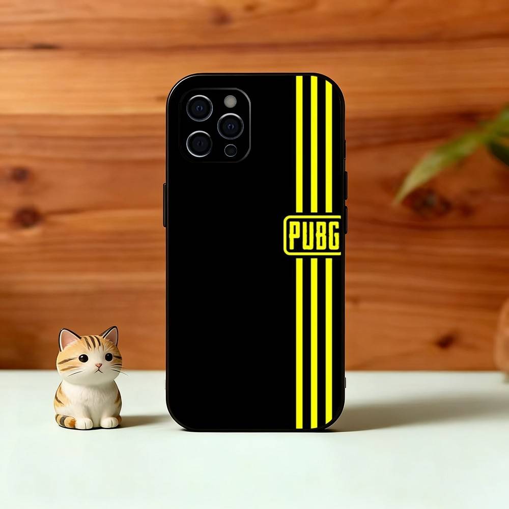 Чехол для телефона P-U-B-G Силиконовый Мягкий Для IPhone 17 16 15 14 13 12 11 X XR Plus Pro Max Plus