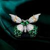 SUYU Fashionable And Flexible Butterfly Brooch With Micro Cubic Zirconium Oxide Brooch, Coat, Suit Accessory, Brooch