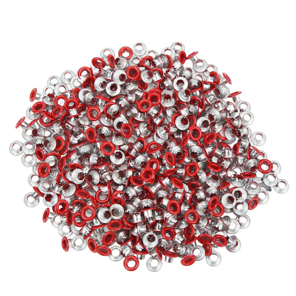 500Pcs Eyelet Grommet Color Round Edge Fine Workmanship Good Toughness Metal Eyelets for Shoes