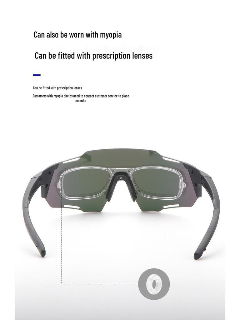 White Frame Photochromic Cycling Glasses - Day & Night UV Protection for Men & Women