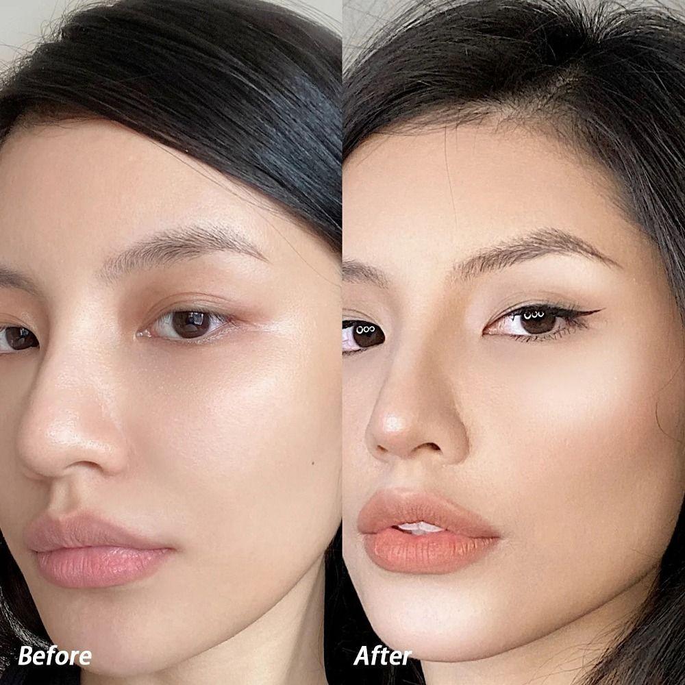 Двусторонний бронзатор-хайлайтер, осветляющий тени для носа, крем для макияжа