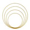 Iron Gold Metal Flowers Hoops 10-50cm Flowers Hoop Wreath Frame Garland Rings  Home Decoration
