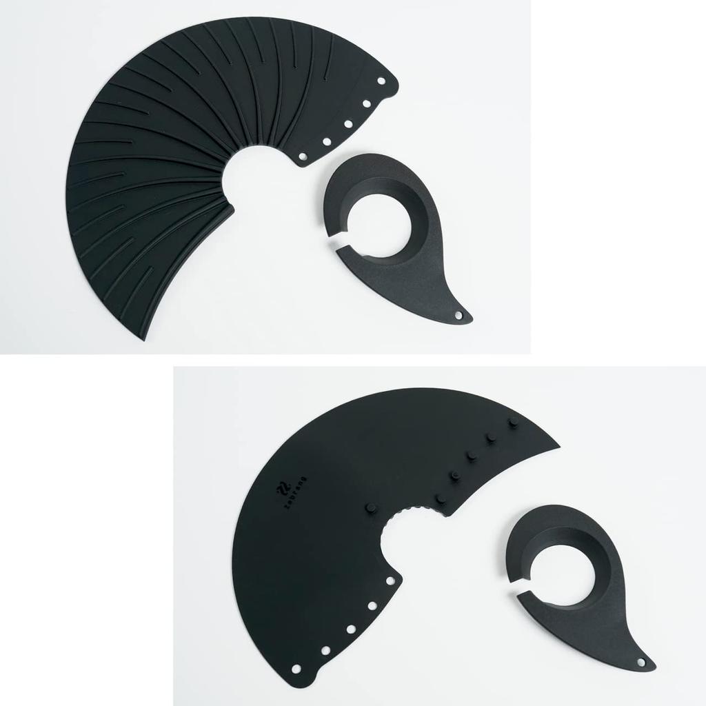 Zebrang V60 Flat Dripper ZB-VDF-02B, Lightweight and Portable for Outdoor Camping, 1-4 Cups of Coffee