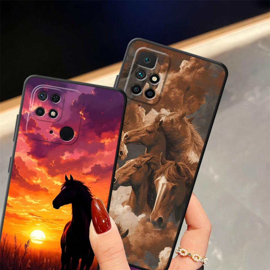 Чехол для Xiaomi Redmi 13C A3 10 14C 12C 9 A1 A2 Plus A4 K40 K80 Pro A5 Funda Чехол для телефона Крутая Лошадь