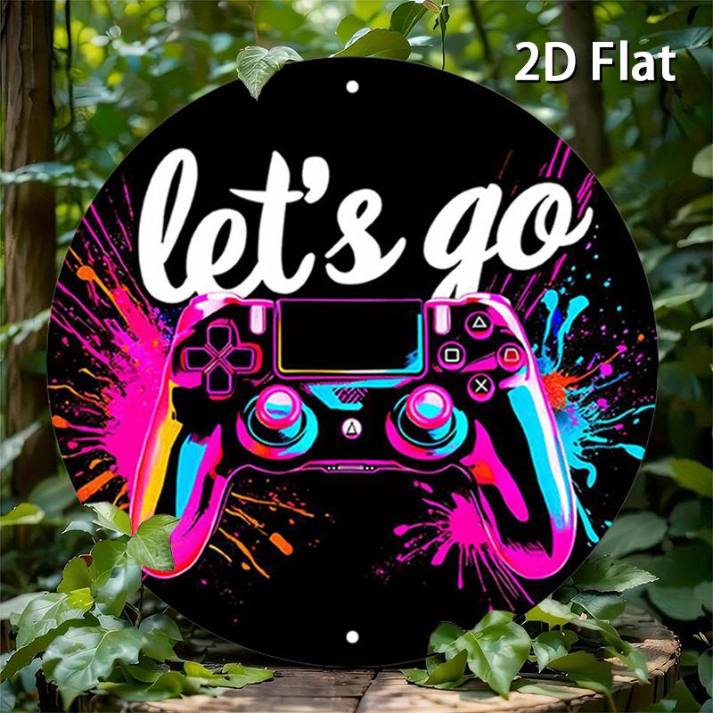 2d Flat 20*20cm Circular Wooden Sign Measuring Featuring Vivid Rural Design Related To The Game, for Decorating Homes, Garages, Restaurants, or Cafes.