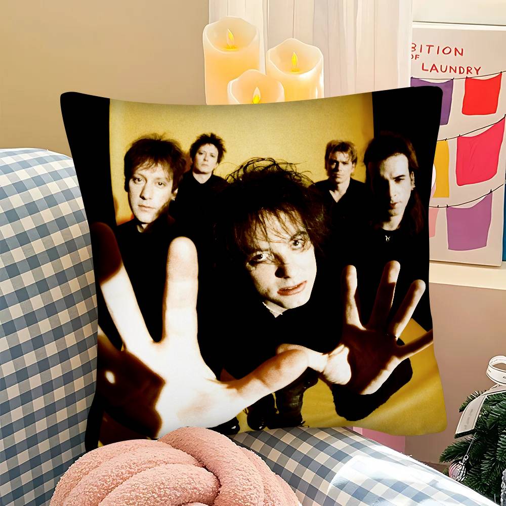 pc Classic TThe CCure Rock Band Pillow Case Fashion Square Pillowcase Bedroom Sofa Room Ins Decoration Leisure