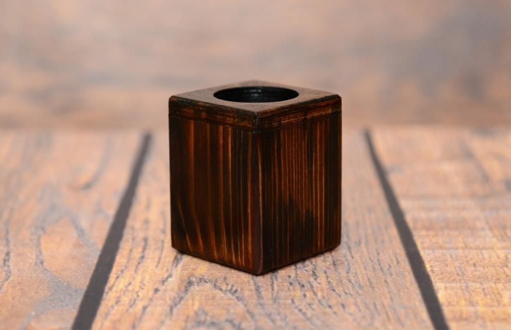 Dachshund II - wooden candle holder with a dog, a unique souvenir after losing a dog, a handicraft from the Art-Dog brand
