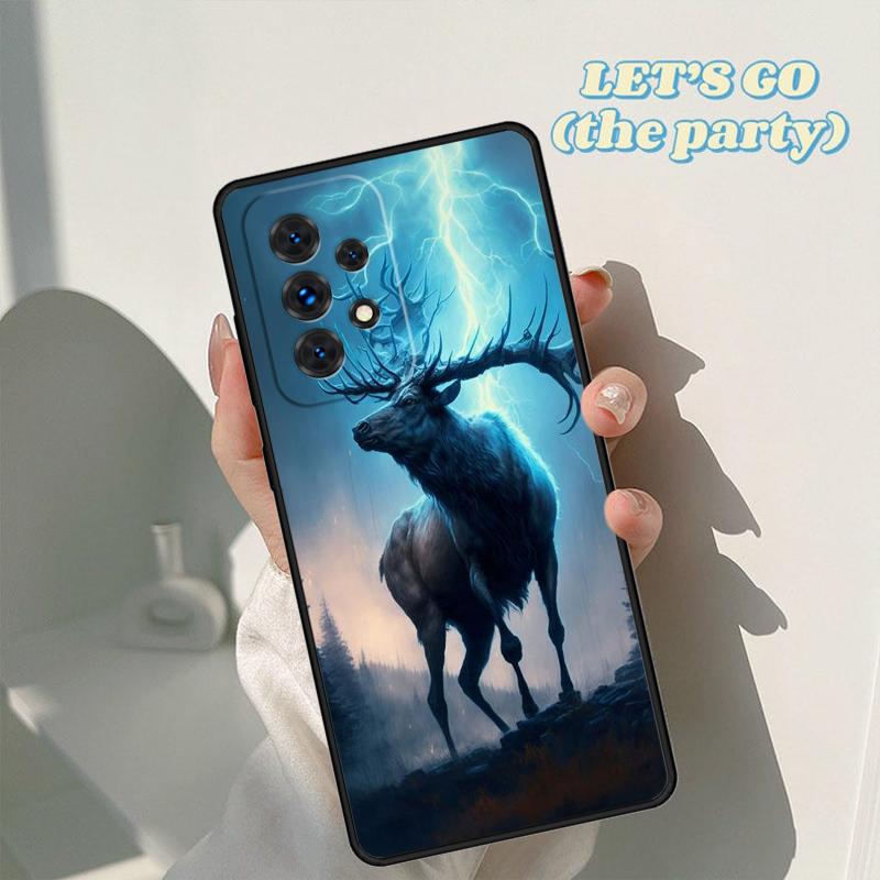 Чехол для телефона с рисунком животного Олень Для Samsung Galaxy A42 A31 A40 A51 A71 A32 A80 A91 A52 A72 A73 A20e A21S A50 A70 A11 A12 Чехол