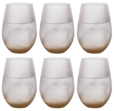 Стакан Toyo Sasaki Glass Стакан для воды Вариация Мороз 12 Стакан Янтарный 360 мл Набор из 6 штук Сделано в Японии Можно мыть в посудомоечной машине Небьющийся стеклянный стакан Пивной стакан