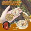 Multifunctional Copper Compass Retro Clamshell Outdoor Compass Creative Multifunctional Compass Outdoor Mountaineering Gift