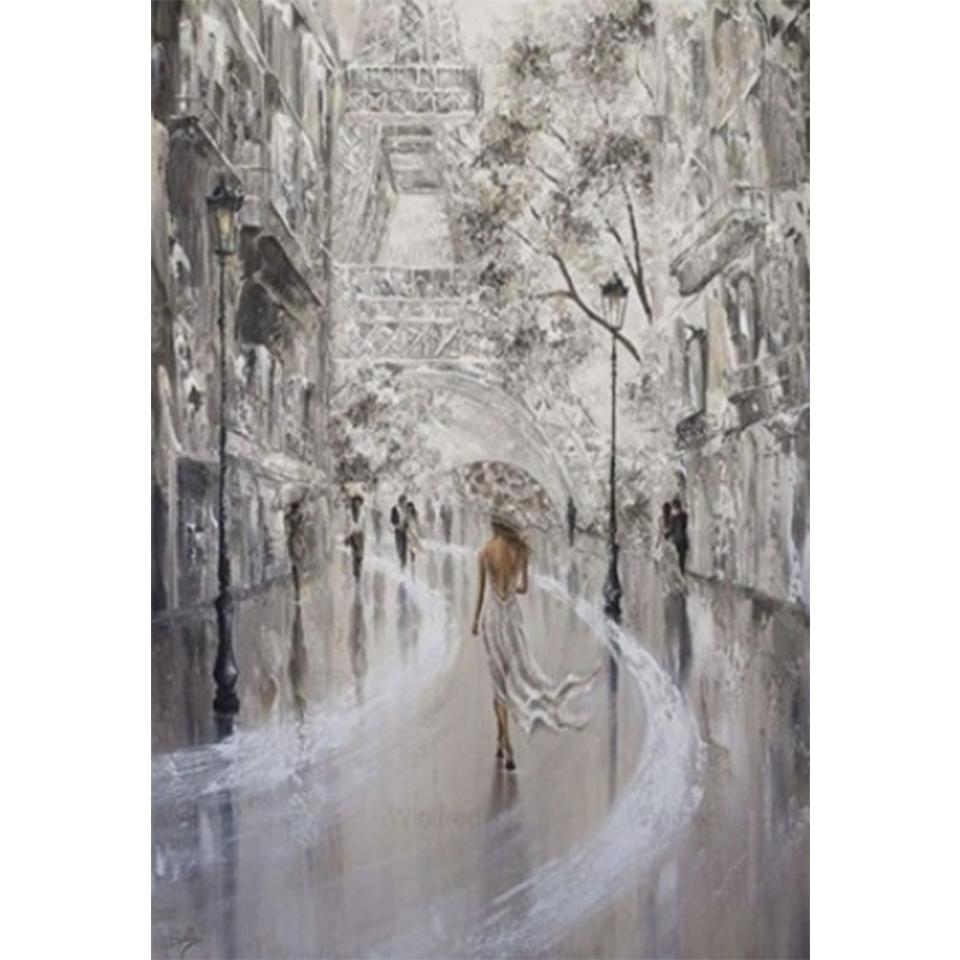 5D Красота Искусство DIY Пейзаж Алмазная картина Набор для вышивки крестом Полный круглый Алмазная вышивка Мозаика Декоративная живопись