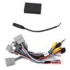 16Pin Audio Wire Harness Adapter Power Cable with Canbus Box for Android Replacement for CRV