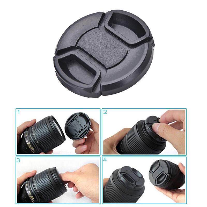 52mm Center-Pinch Snap-On Front Lens Cap For Nikon