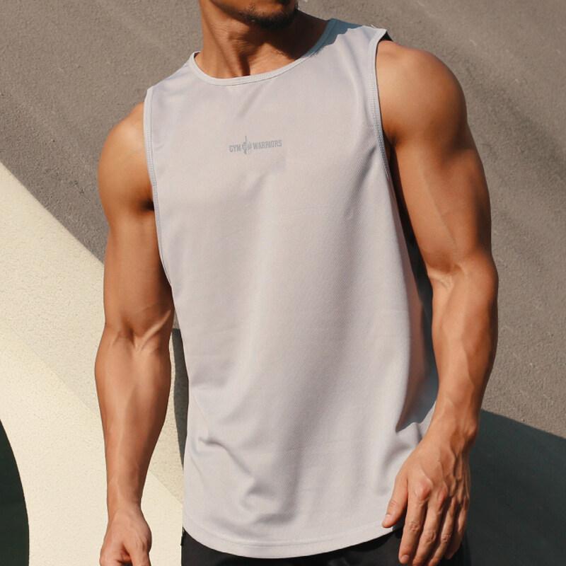 Muscleguys Сетчатая спортивная одежда, майки для тренировок, быстросохнущая майка для бодибилдинга, мужская рубашка без рукавов для фитнеса, спортивный жилет