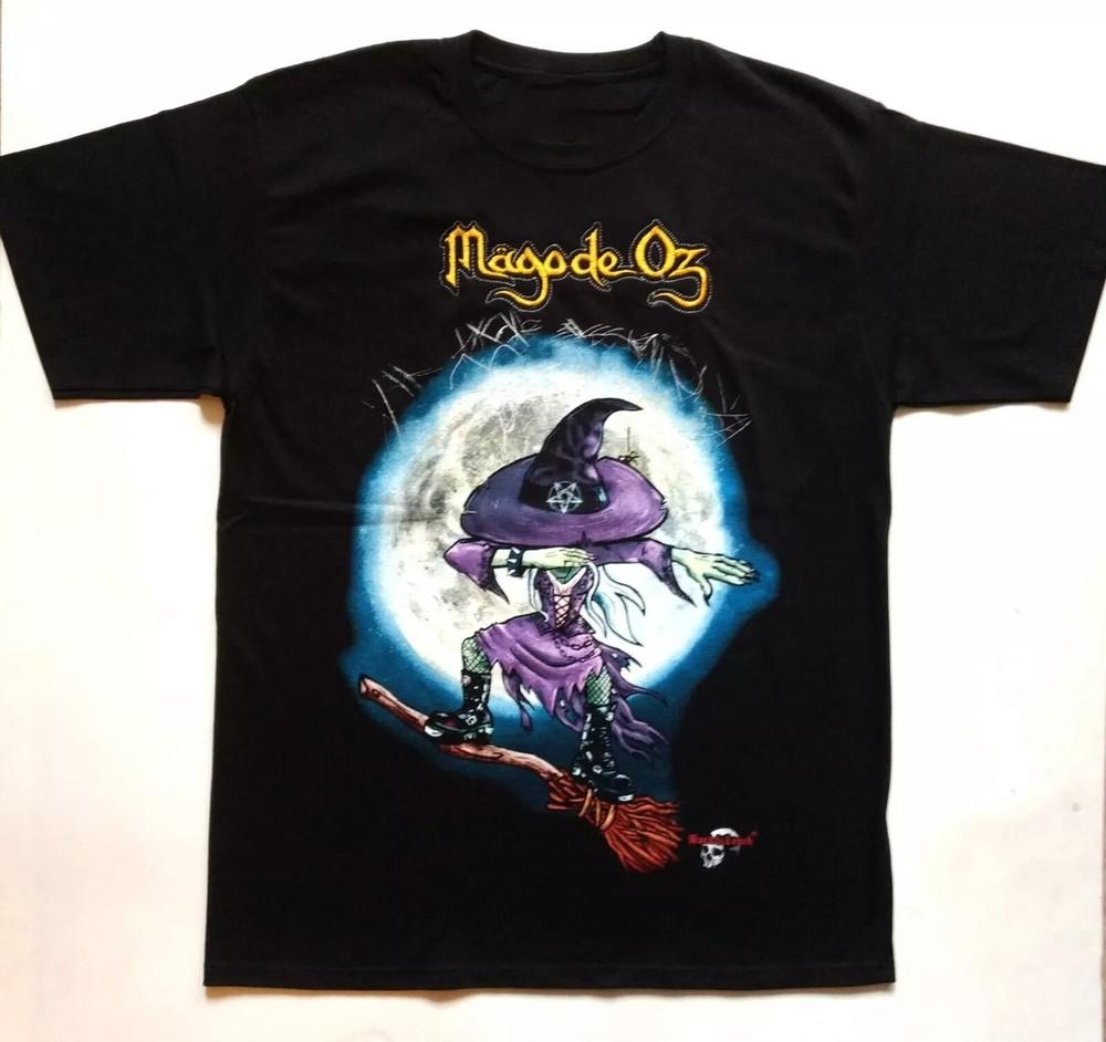 Rare Mago de Oz rock band tour short sleeve black color shirt unisex NI1296