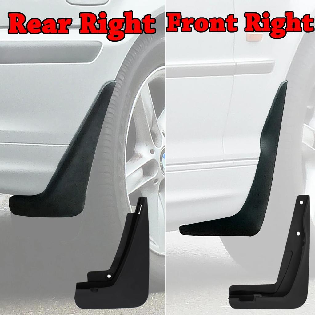 4 шт. передние и задние брызговики, брызговики на крыльях для BMW 3 серии E46 1997-2006 гг., брызговики 1998 1999 2000 01 02 03 04 05