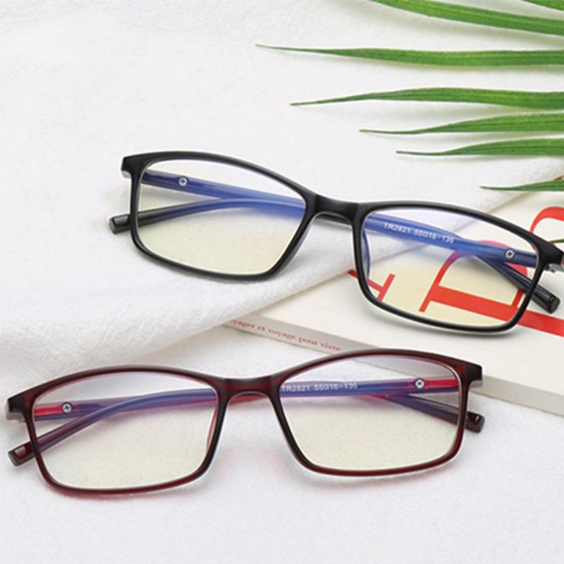 Trendy Unisex Square Stylish Simplicity Anti Blue Glasses Nearsighted Glasses Fashion Reading Glasses Women /Men Eyewear Rays