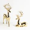 Creative Light Luxury Crystal Ball Pair of Deer Ornaments Modern Home Living Room Study Entrance TV Wine Cabinet Animal Decorations