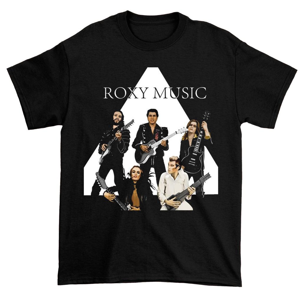 Винтажная черная футболка Roxy Music For Your Pleasure, полный размер