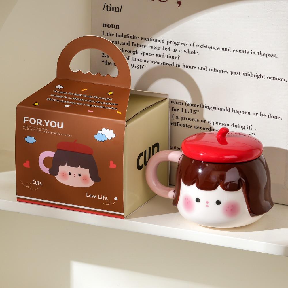 Творческая керамическая чашка, дорогая кружка, милая женская чашка для воды, сувенир, подарок на день рождения, домашняя кофейная чашка