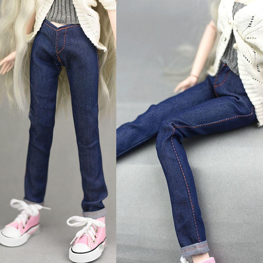 Детские игрушки Одежда для куклы Одежда для куклы-мальчика Джинсы Брюки Повседневный вязаный свитер Кукольное пальто