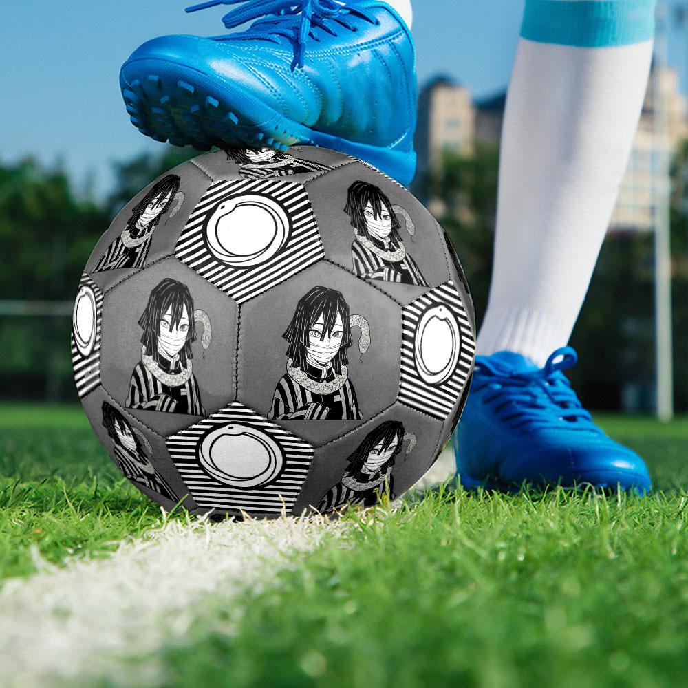 1pc Demon Slayer Kimetsu no Yaiba Soccer Ball Size 5 Indoor Soccer Ball Fashion Colorful Backyard Game - Great For Sports Fans Gift HE24