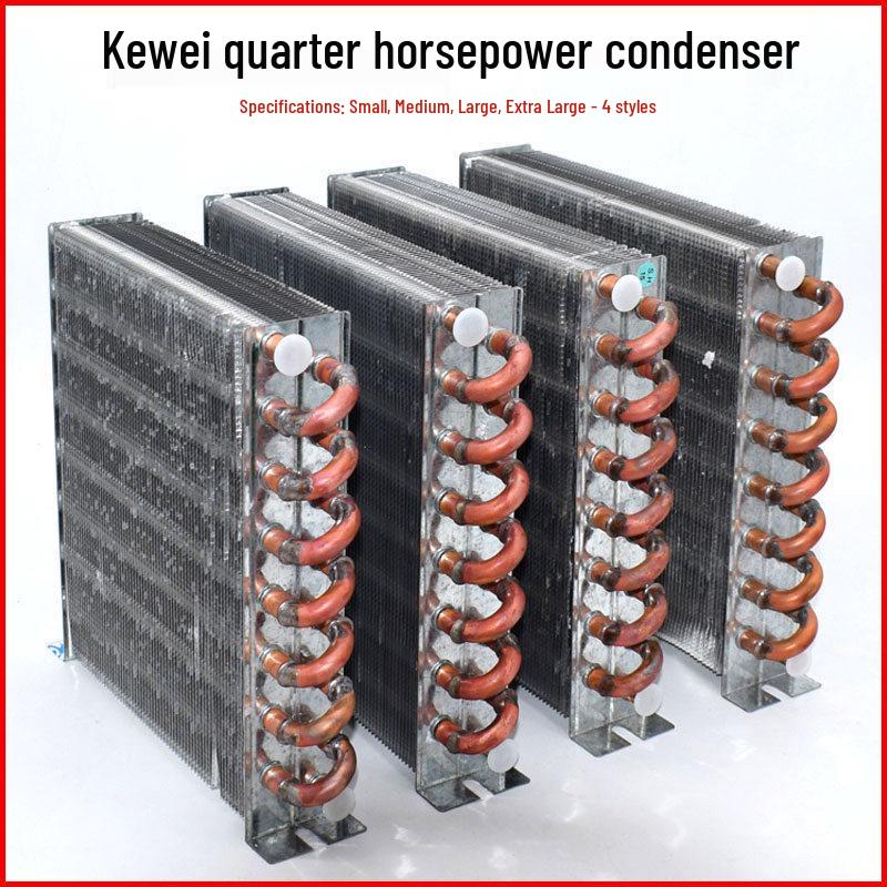 Алюминиевый радиатор с оребрением, охлаждаемый воздухом/водой, мощностью 1/4 л.с. для рассеивания тепла в самодельном морозильнике или кондиционере