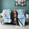 Custom Name,Trafalgar Law Printed Flannel Blanket, soft throw for bedroom sofa, washable, Christmas present, great gift.