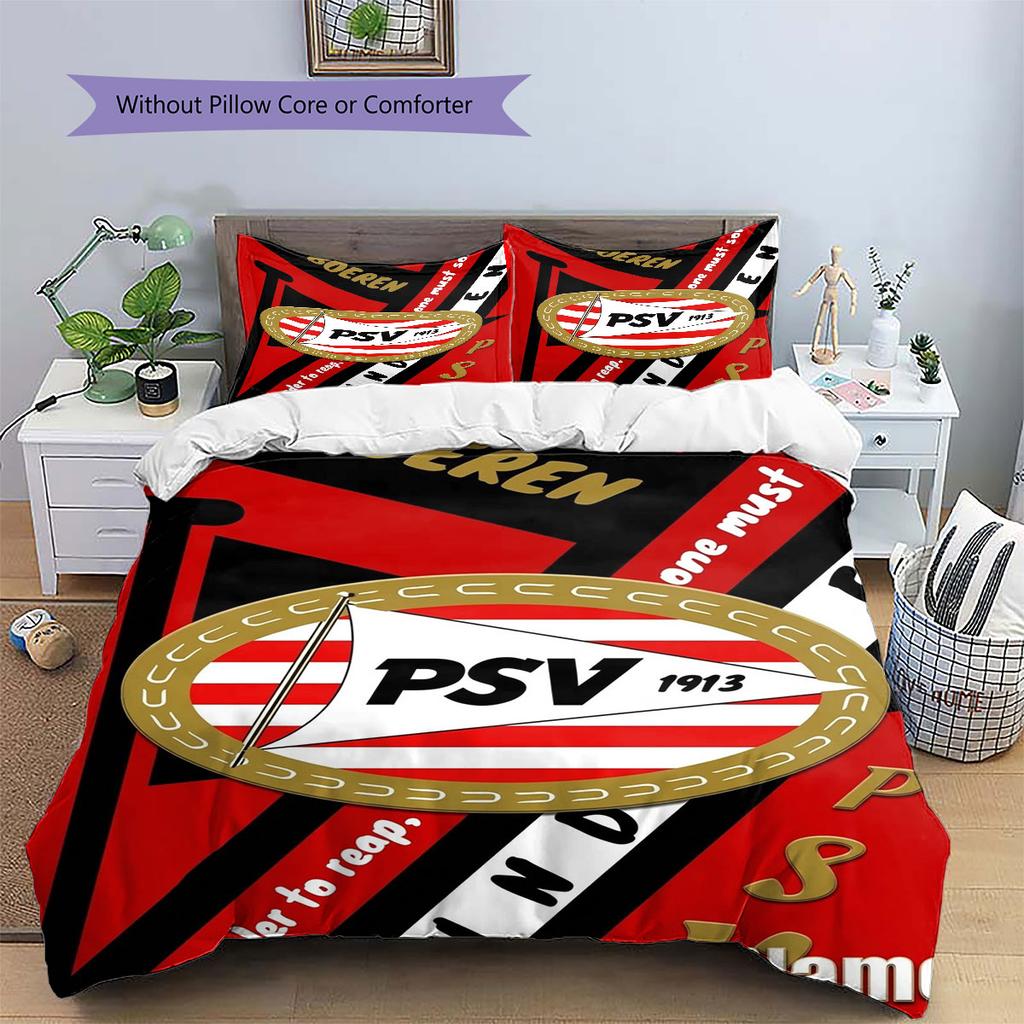 Philips Sport Vereniging Custom Name Pattern Bedding,Quilt Set Quilt Cover Pillowcase Home Birthday Gift(1 * duvet cover + 2 * pillowcase, without cor