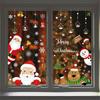 Xmas Merry Christmas New Year Santa Claus Window Sticker Murals Home Decals Christmas Wall Stickers