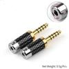 Earphone Plug Balanced Adapter 4.4mm 5 Pole Male 5 Poles Stereo Jack Carbon Fiber Audio Jack