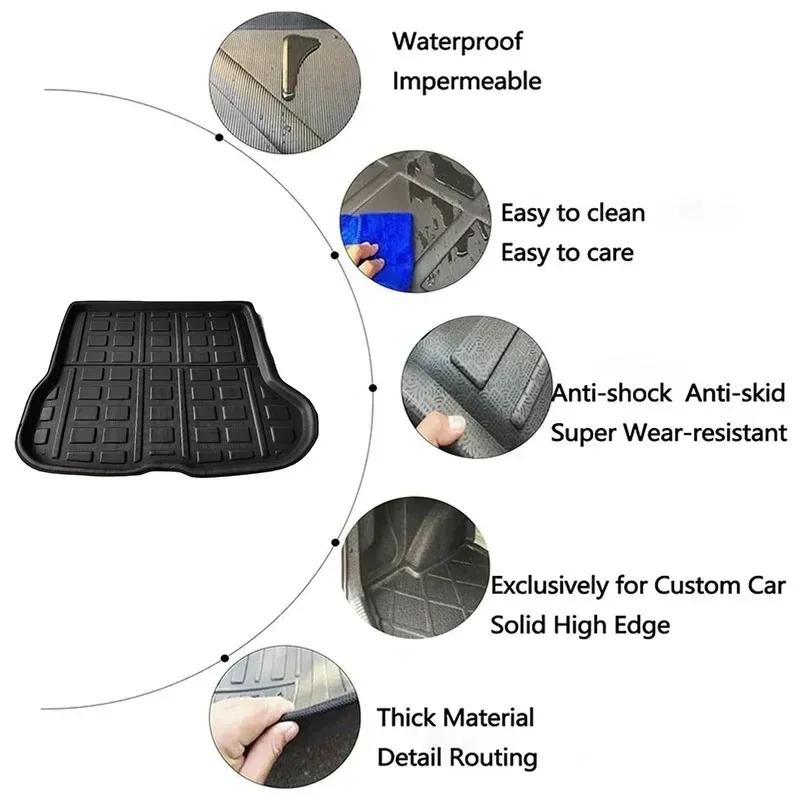 For Volvo XC40 2017 2018 2021 2019-2026 Car Rear Trunk Mat Cargo Carpet Boot Floor Luggage Tray Protector Waterproof Accessories